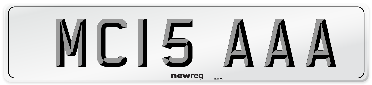 MC15 AAA Number Plate from New Reg